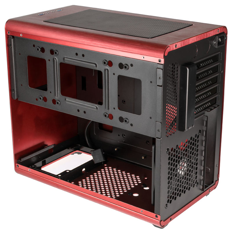 Raijintek - Raijintek Styx- Windowed - Red Micro ATX Case