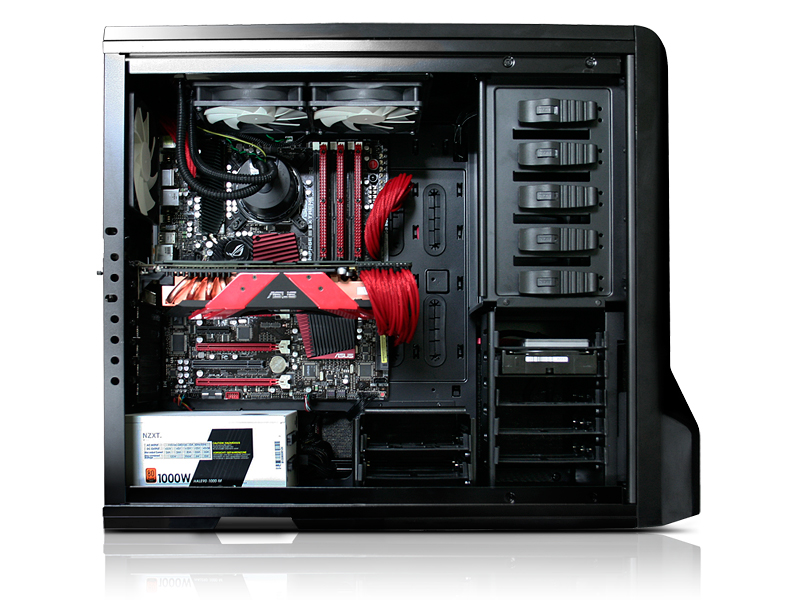 NZXT - NZXT Phantom Enthusiast USB3.0 Full Tower Case - Black