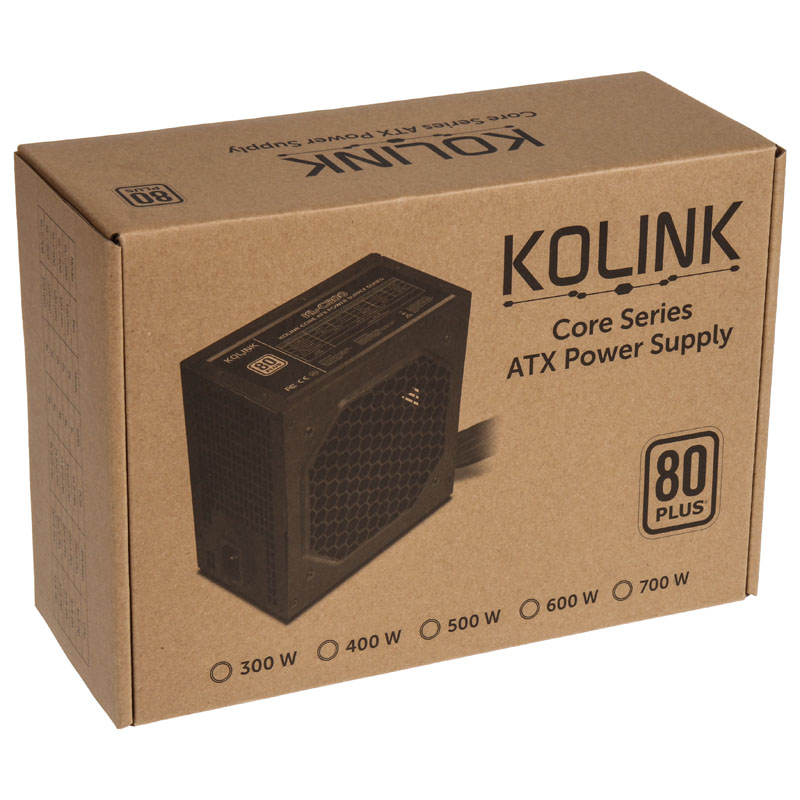 Kolink - Kolink Core Series 500W 80 Plus Certified Power Supply