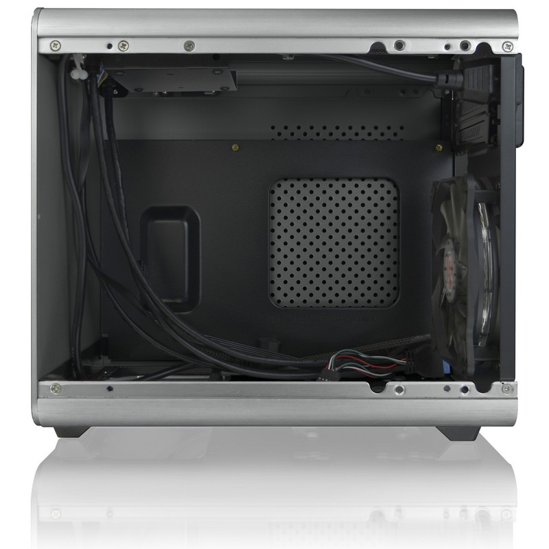 Raijintek - Raijintek Metis Plus Aluminium Mini-ITX Case - Silver Window
