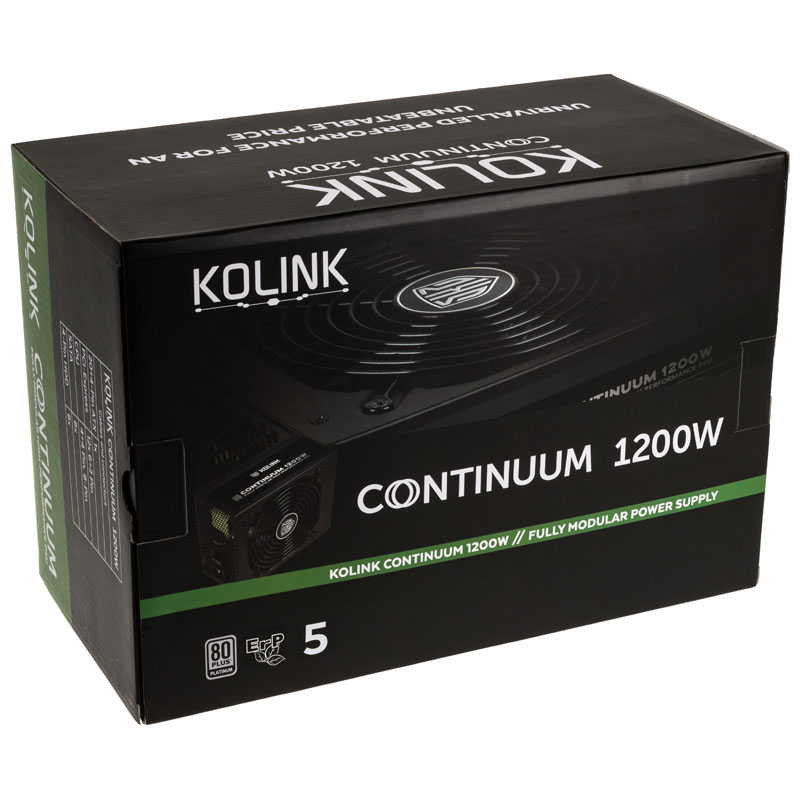 Kolink - Kolink Continuum 1200W 80 Platinum Modular Power Supply