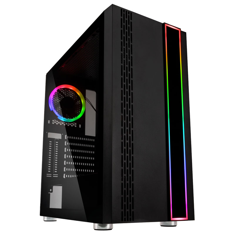 Kolink - Kolink Outline RGB Midi Tower Gaming Case - Black