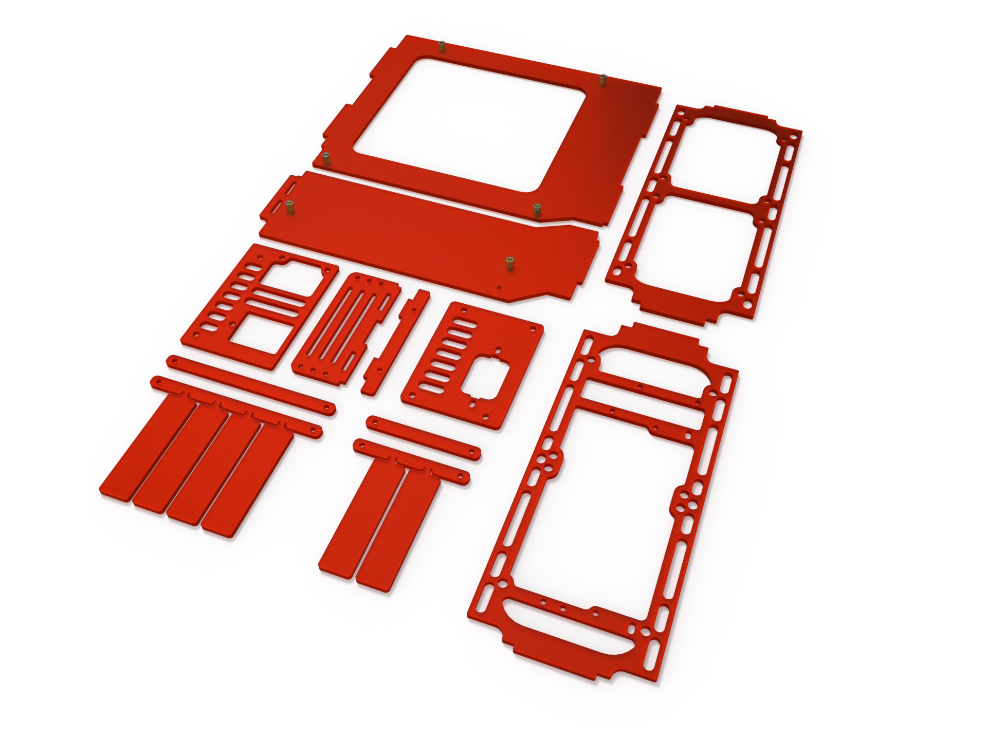 Lazer3D CG7 Cravo Internal Panel Set - Chilli Red