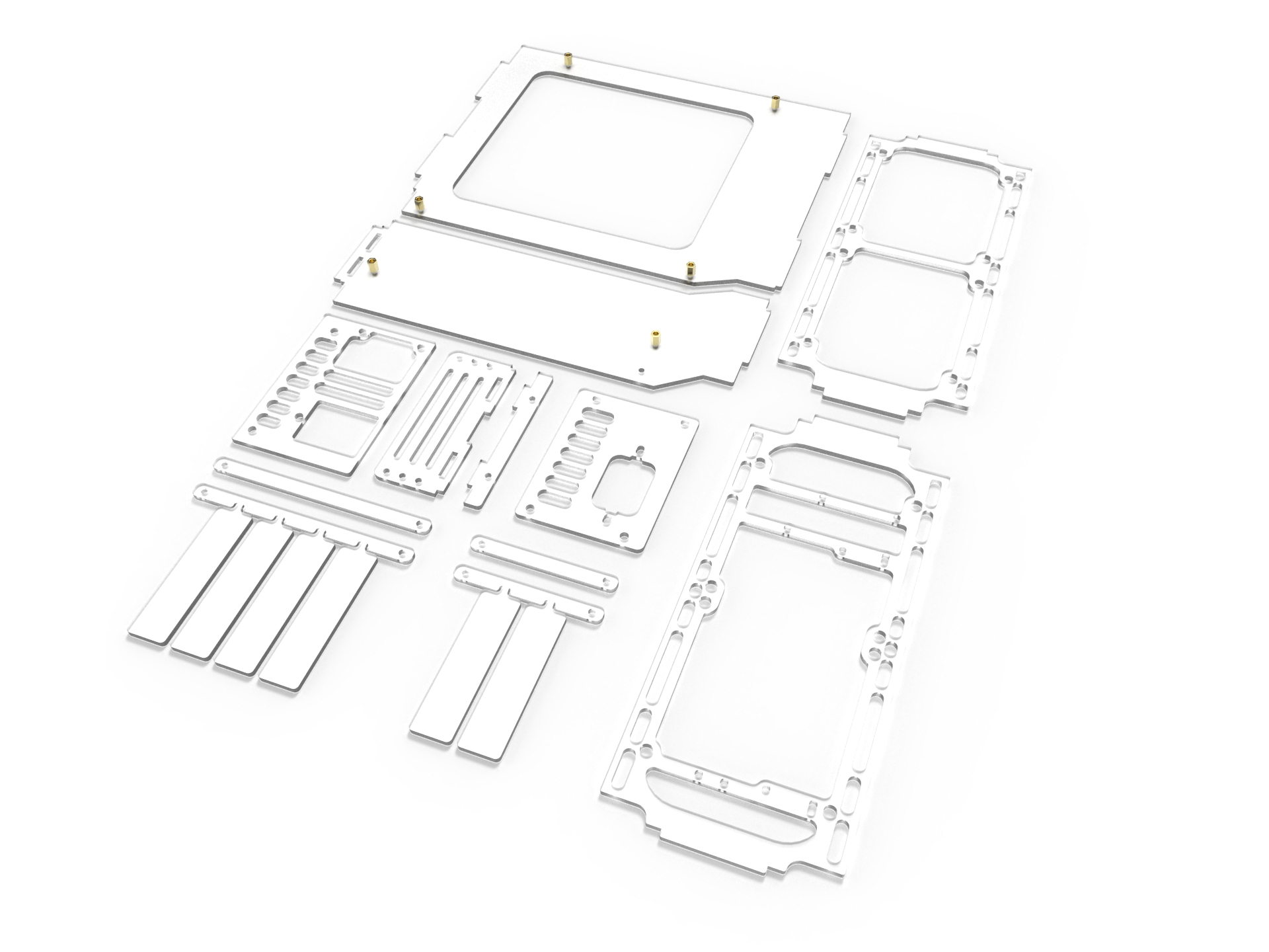 Lazer3D CG7 Cravo Internal Panel Set - Clear Frost