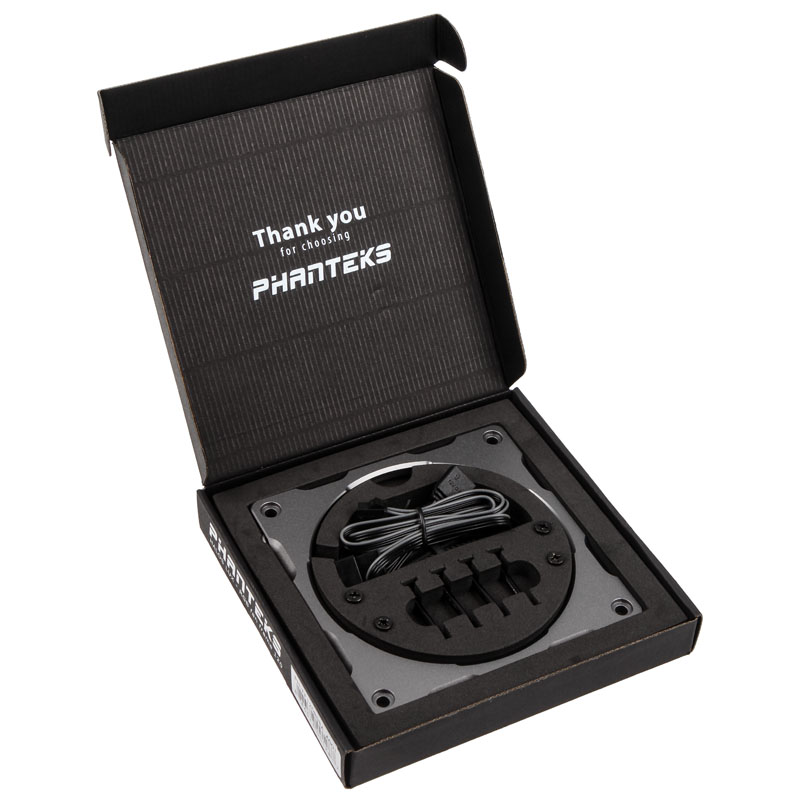 Phanteks - Phanteks Halos Lux 120mm RGB LED Fan Frame - Aluminium Gunmetal Grey