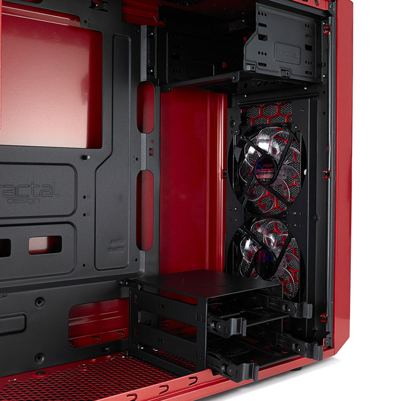 Fractal Design - Fractal Design Focus G Midi Tower Case - Red Window
