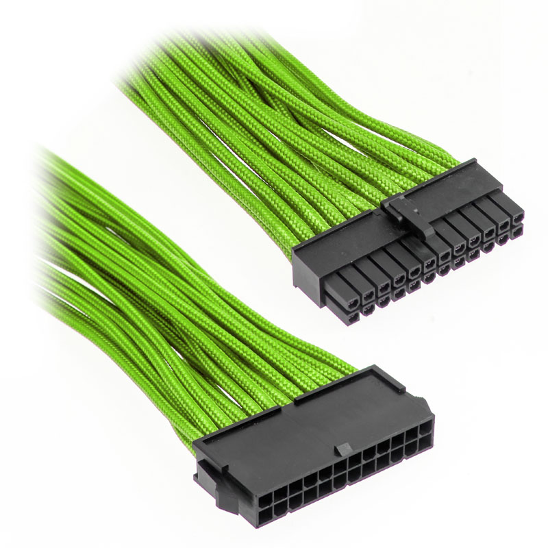 Phanteks - Phanteks 24-Pin ATX Cable Extension 50cm - Sleeved Green