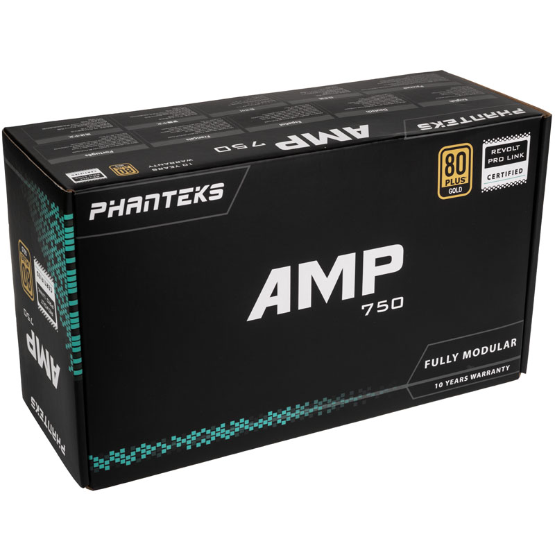 Phanteks - Phanteks AMP 750W 80 Plus Gold Modular Power Supply