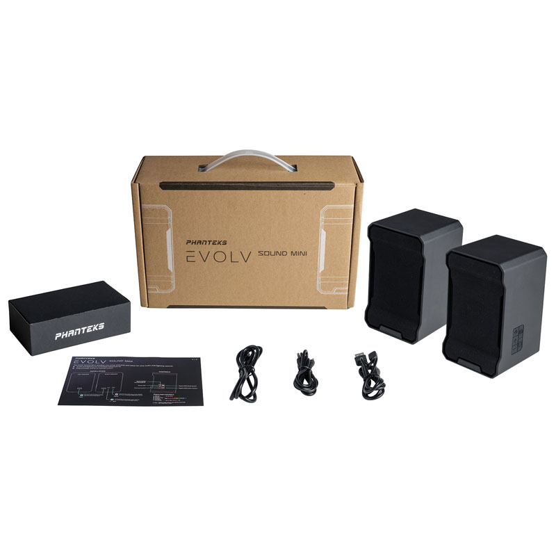 Phanteks - Phanteks Evolv Sound DRGB Mini Speakers - Black