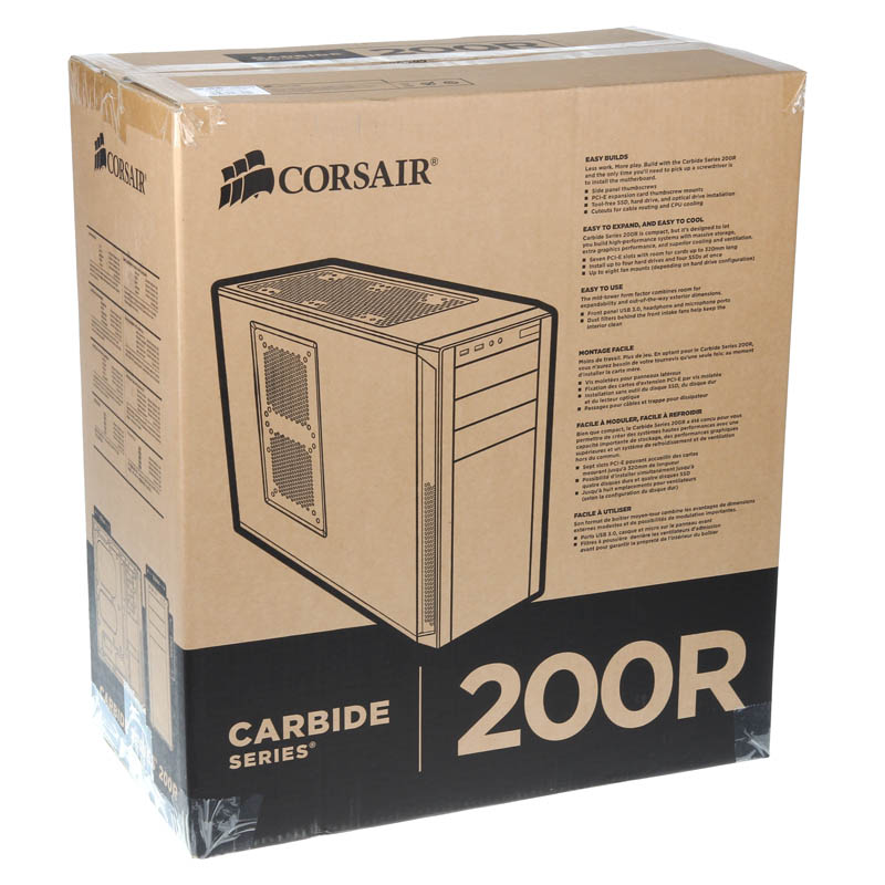 CORSAIR - Corsair Carbide 200R Compact ATX Case - Black (CC-9011023-WW)