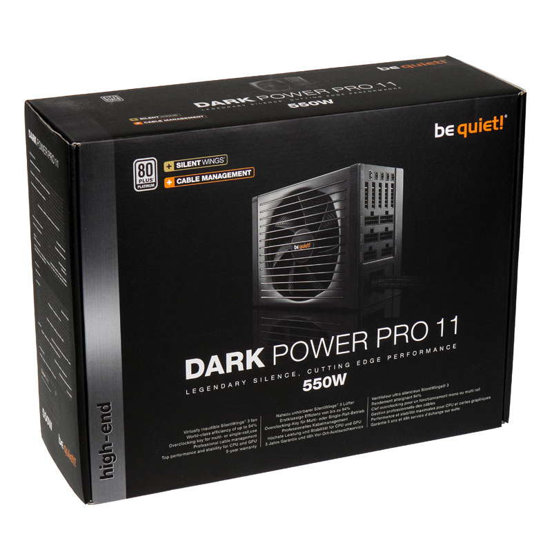 be quiet! - be quiet Dark Power Pro P11 550W 80 Plus Platinum Modular Power Supply