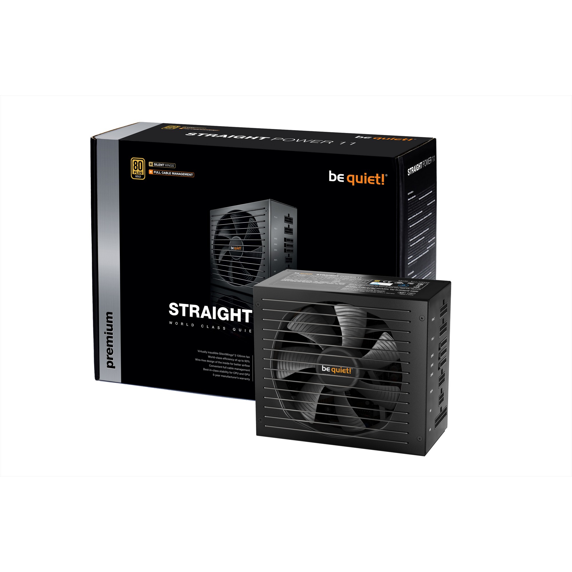 be quiet! - be quiet Straight Power 11 550W 80 Plus Gold Modular Power Supply