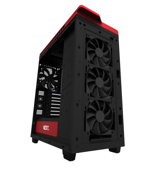NZXT - NZXT H440 Mid Tower Case - Black / Red