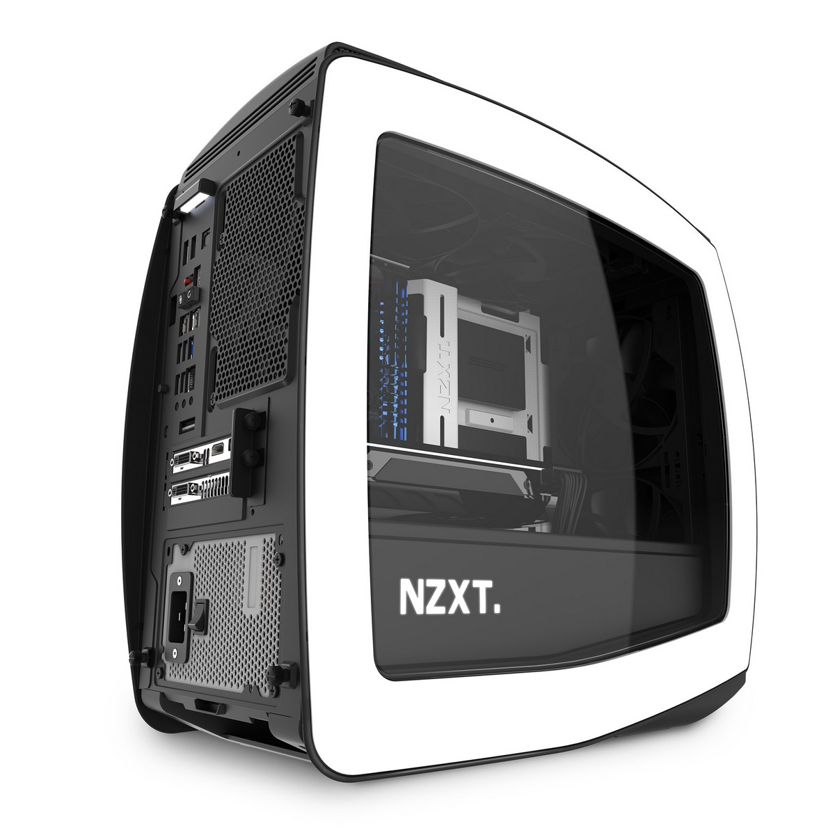 NZXT - NZXT Manta Mini-ITX Case - White Window