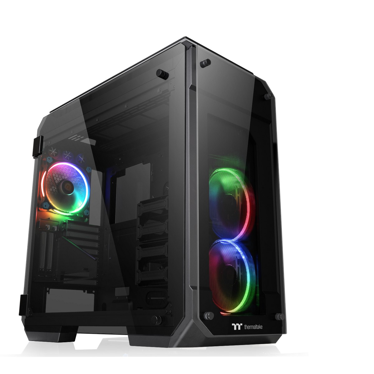 Thermaltake - Thermaltake View 71 RGB Full Tower Gaming Case - Black Tempered Glass