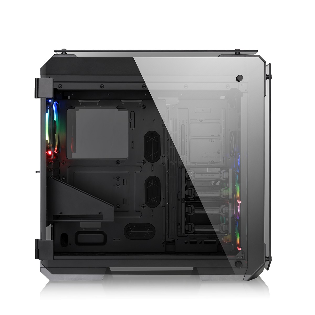 Thermaltake - Thermaltake View 71 RGB Full Tower Gaming Case - Black Tempered Glass