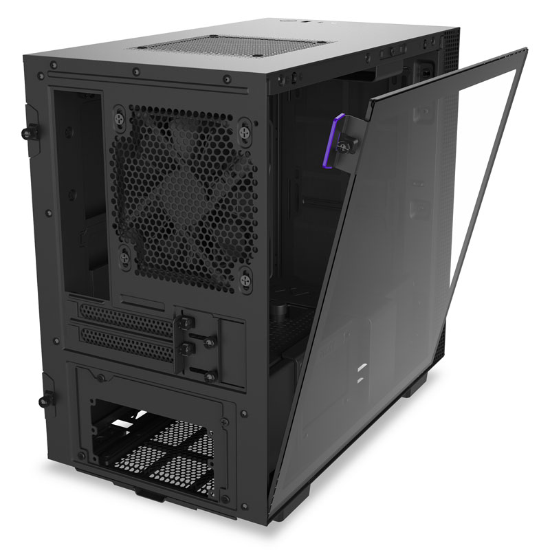 NZXT - NZXT H210 Mini-ITX Gaming Case - Black Tempered Glass