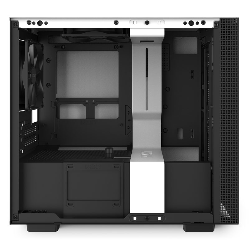 NZXT - NZXT H210 Mini-ITX Gaming Case - White Tempered Glass