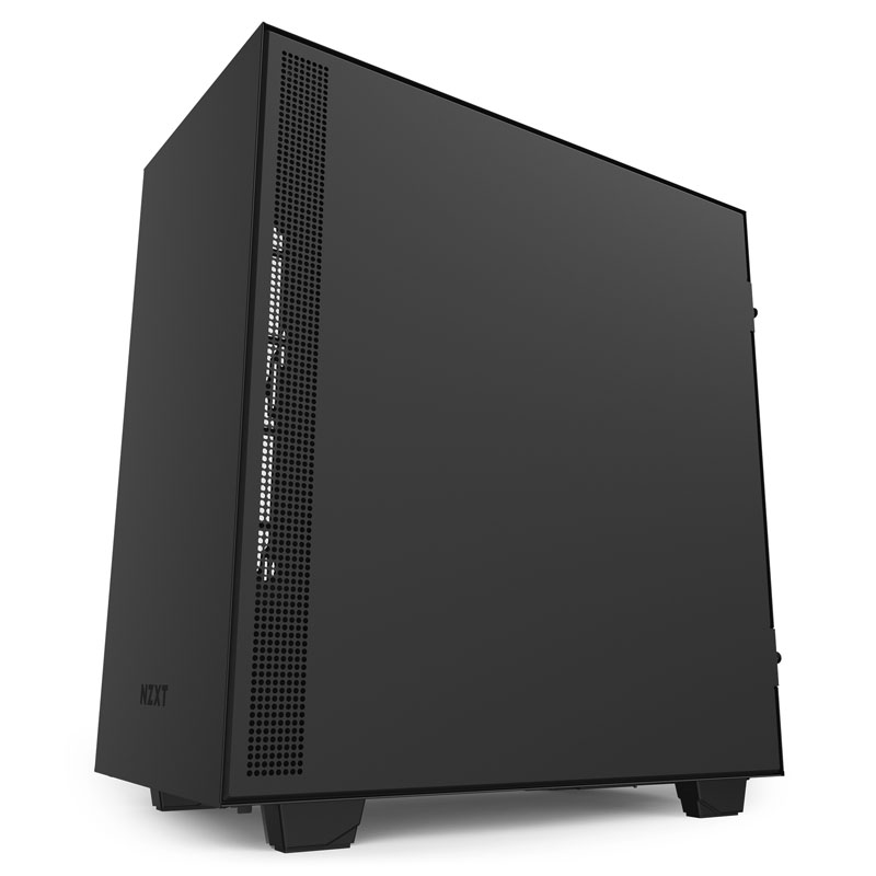 NZXT - NZXT H510 Midi Tower Gaming Case - Black Tempered Glass