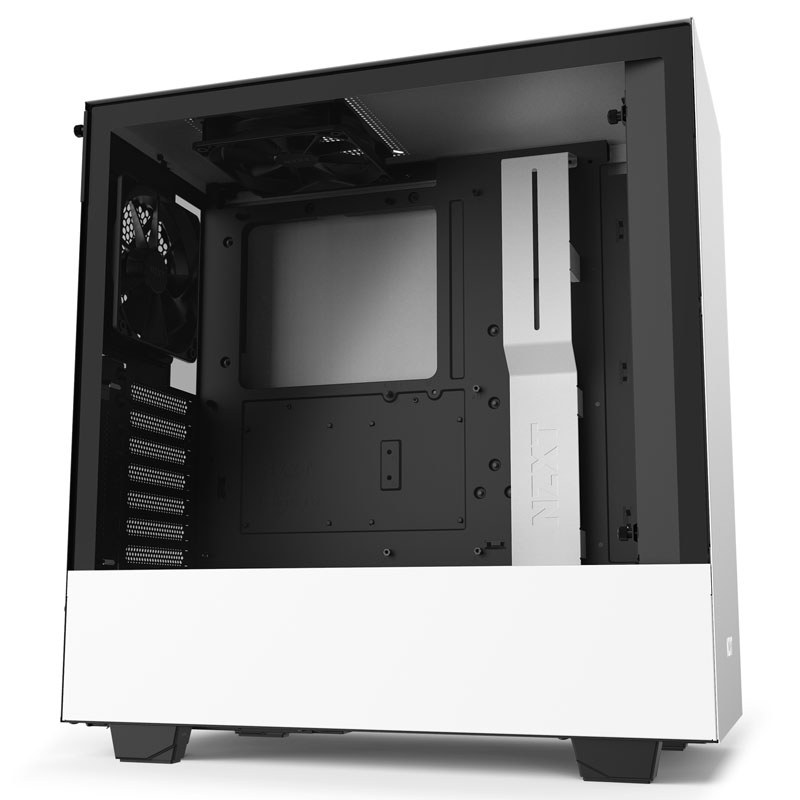 NZXT H510 Midi Tower Gaming Case - White Tempered Glass