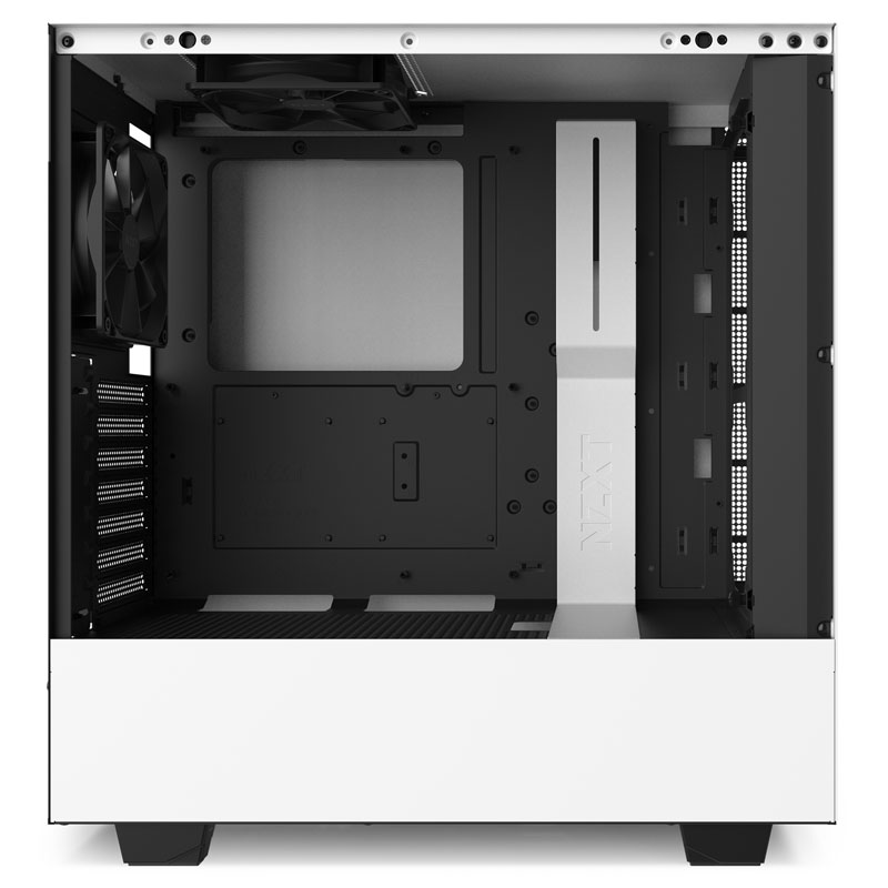 NZXT - NZXT H510 Midi Tower Gaming Case - White Tempered Glass