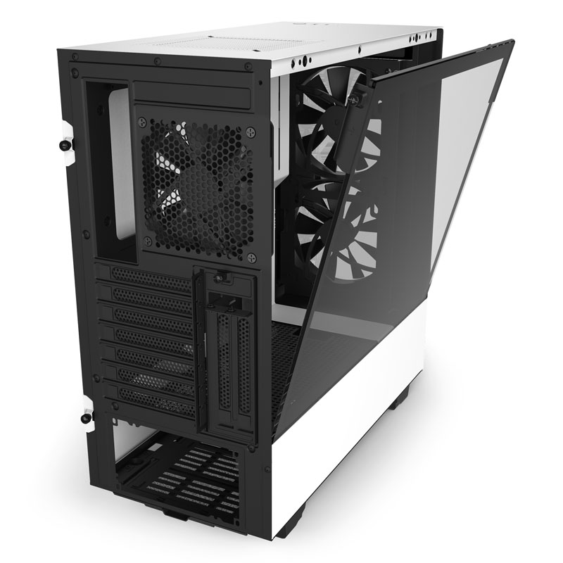 NZXT - NZXT H510 Elite Midi Tower RGB Gaming Case - White Tempered Glass