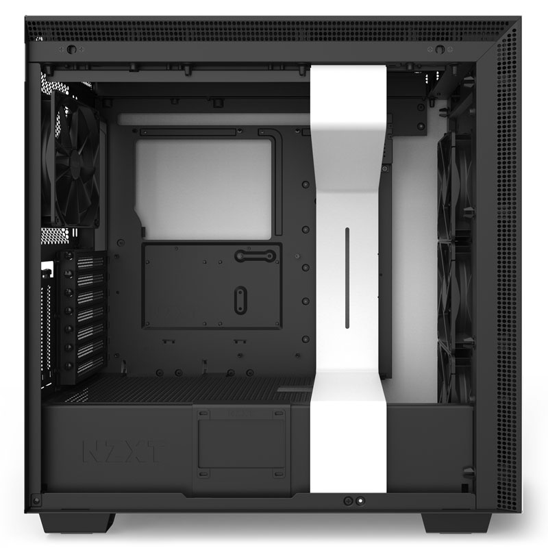 NZXT - NZXT H710i Midi Tower RGB Gaming Case - White Tempered Glass