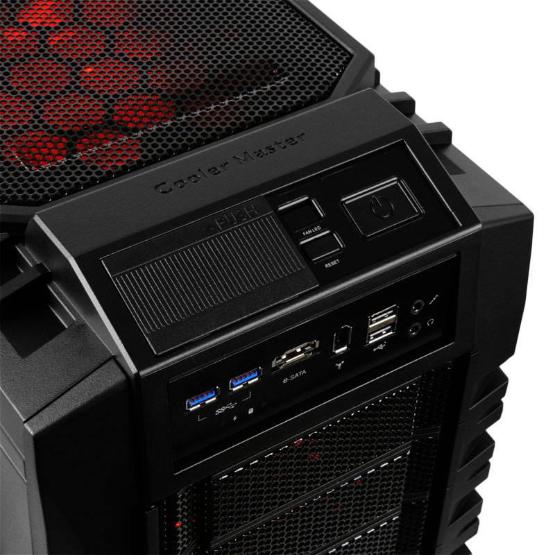 Cooler Master - CoolerMaster HAF X Gaming Tower Case - Black (RC-942)