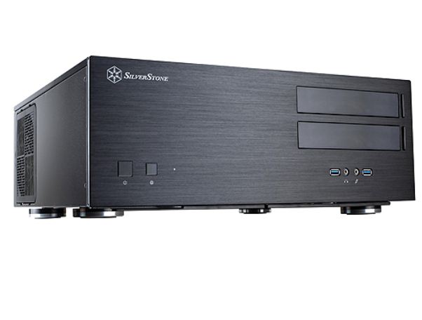 SilverStone - Silverstone Grandia GD08 Home Theatre Server Case - Black (SST-GD08B USB 3.