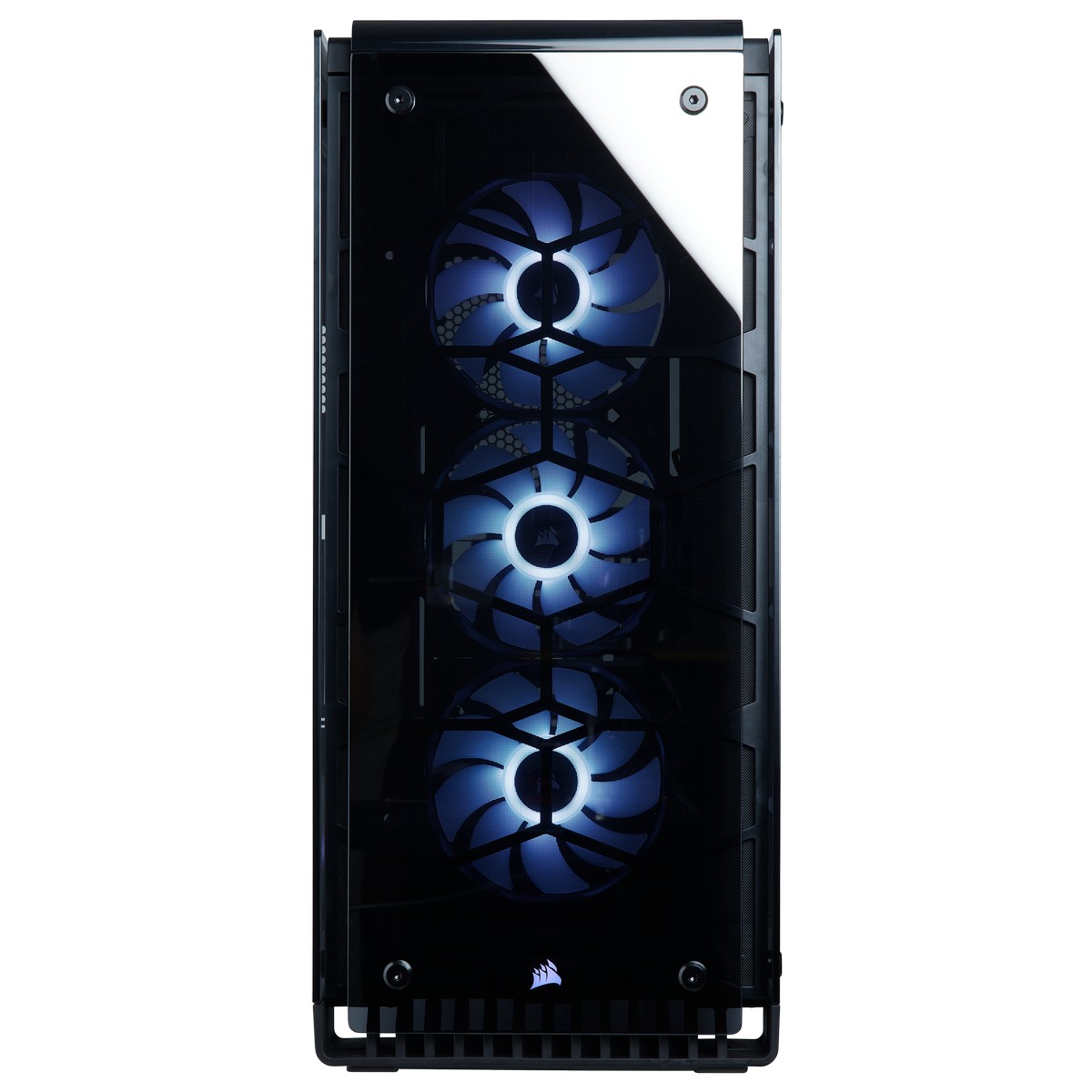 CORSAIR - Corsair Crystal 570X RGB Mirror Mid-Tower Tempered Glass Case - Black (CC-9