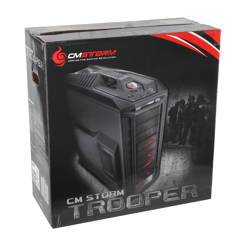 Cooler Master - CoolerMaster CM Storm Trooper Full Tower Gaming Windowed Case - Black