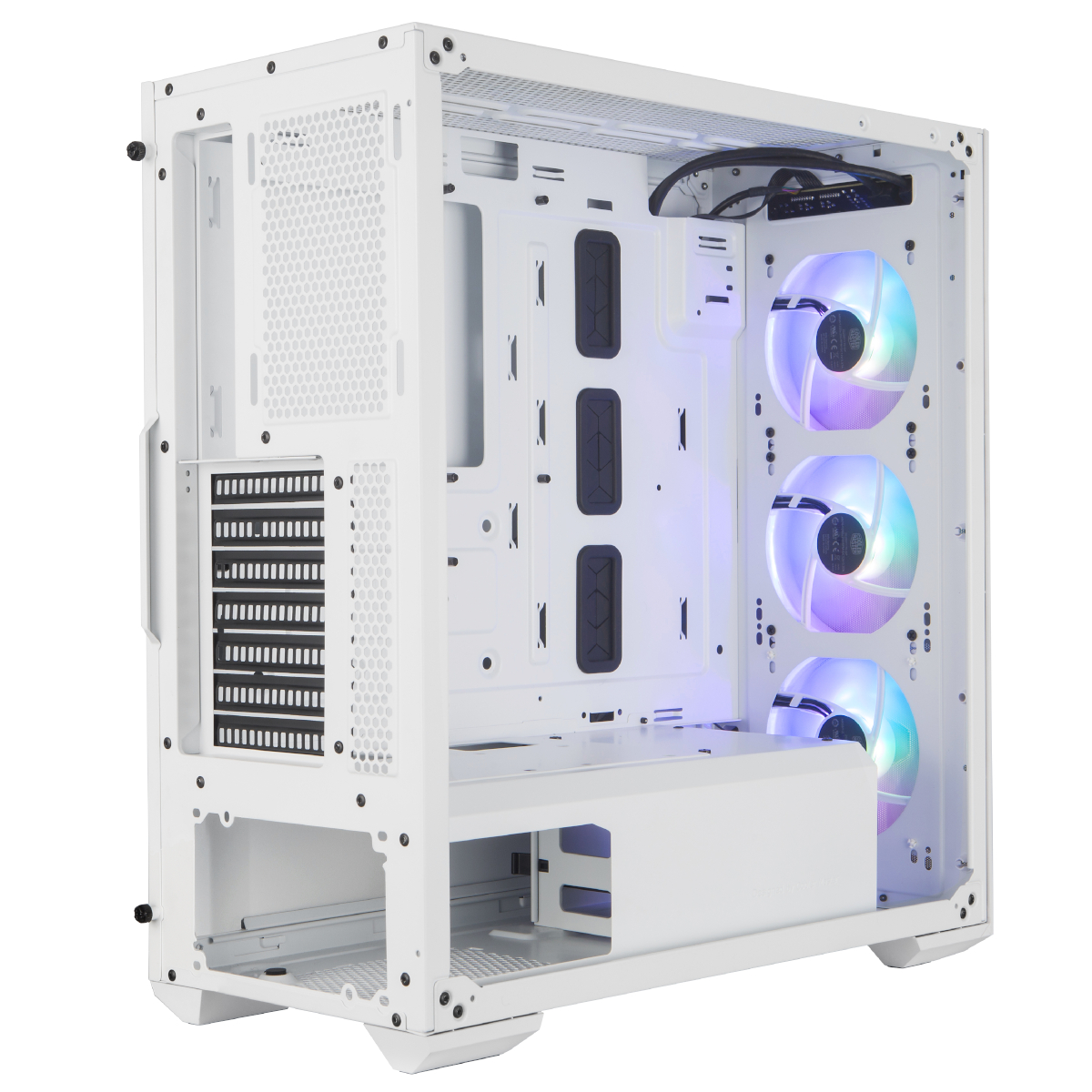 Cooler Master - CoolerMaster MasterBox TD500 Mesh Mid-Tower E-ATX Case - White Tempered Gla