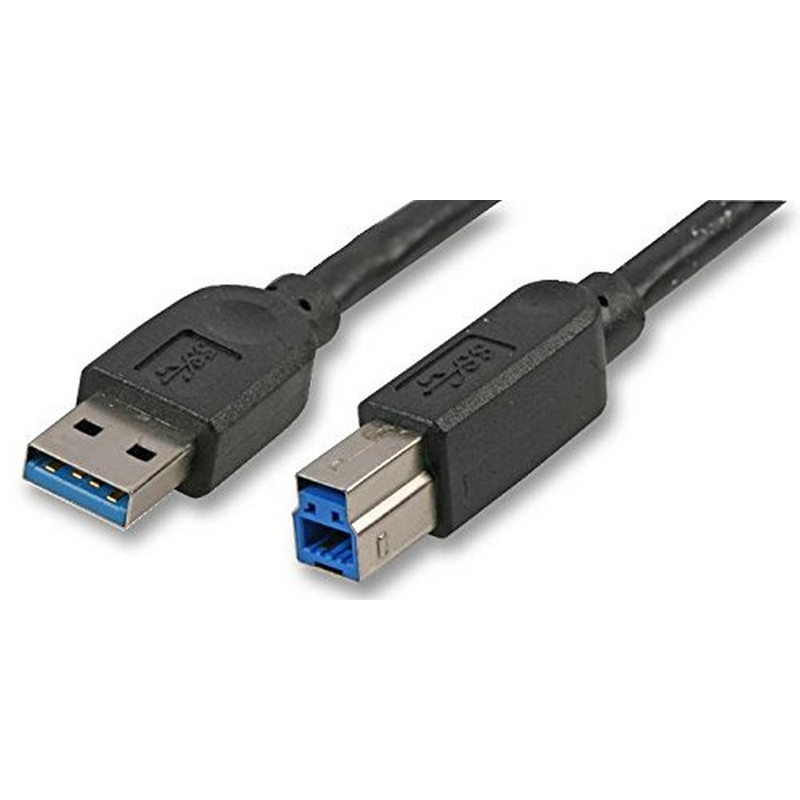 Akasa USB 3.0 SuperSpeed 5Gbps Type A to B Black Printer Cable 150cm (AK-CB