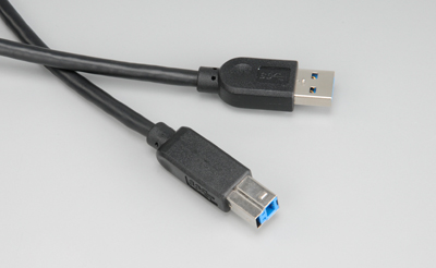 Akasa - Akasa USB 3.0 SuperSpeed 5Gbps Type A to B Black Printer Cable 150cm (AK-CB
