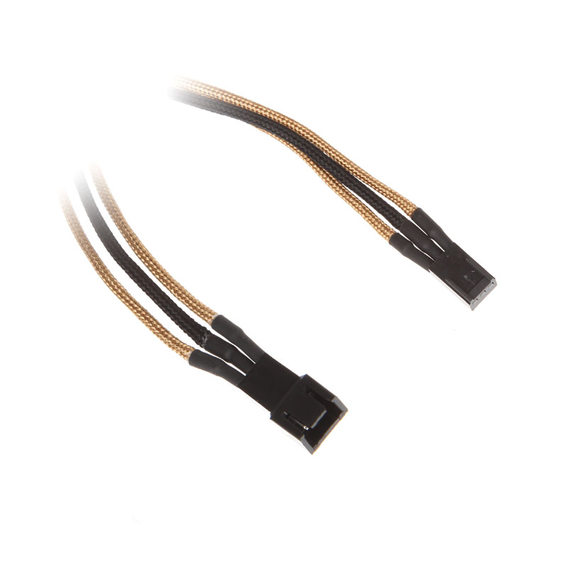 BitFenix - BitFenix 3-Pin Extension 60cm - sleeved gold/black