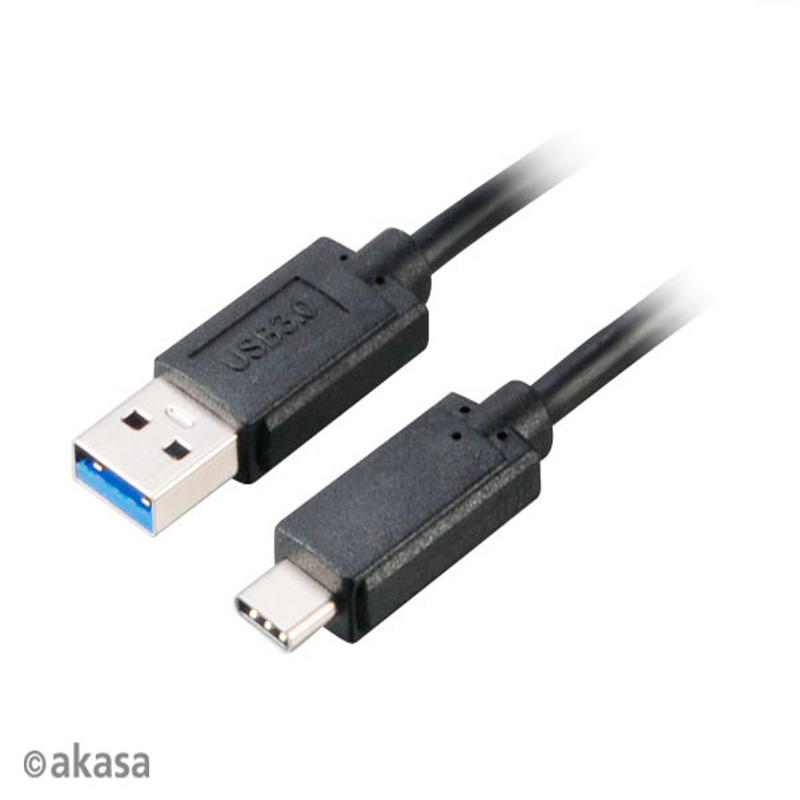 Akasa - Akasa USB 3.1 Type C - Type A cable 100cm SuperSpeed 10Gbps data transfer s