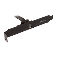 Photos - Other Components Akasa USB 3.1 Gen 2 Type C PCI Slot Plate Adapter AK-CBUB37-50BK 