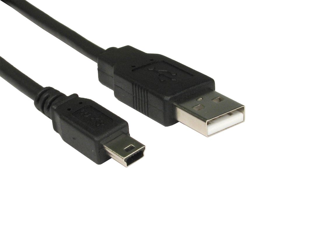 OcUK Value USB 2.0 A Male to Mini USB B Cable 1m