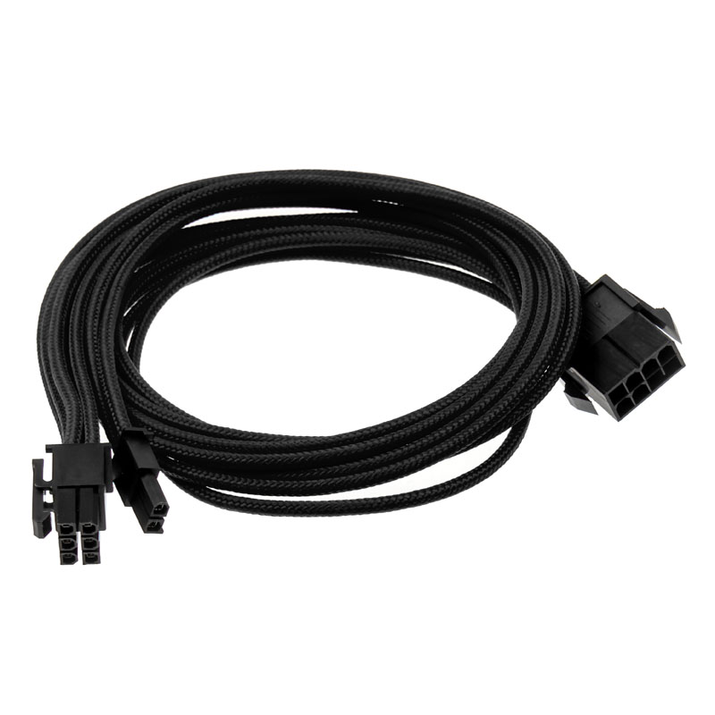 Phanteks 62-Pin PCIe Cable Extension 50cm - Sleeved Black