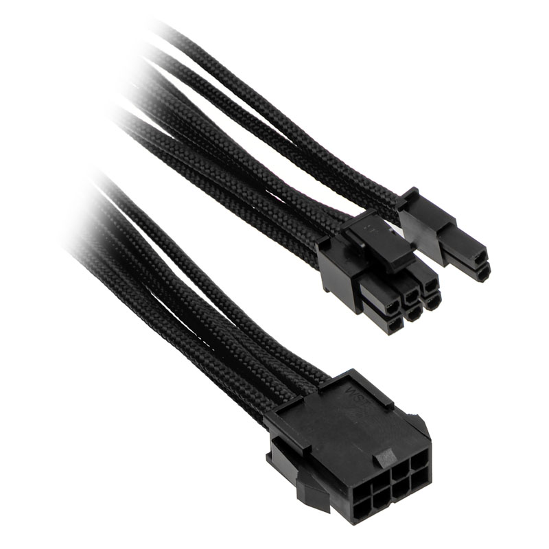 Phanteks - Phanteks 62-Pin PCIe Cable Extension 50cm - Sleeved Black