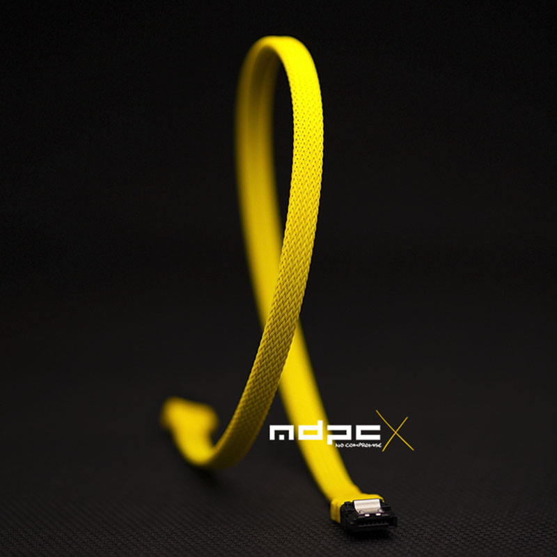 MDPC-X - MDPC-X Sleeve SATA - Yellow MK2 1 Metre