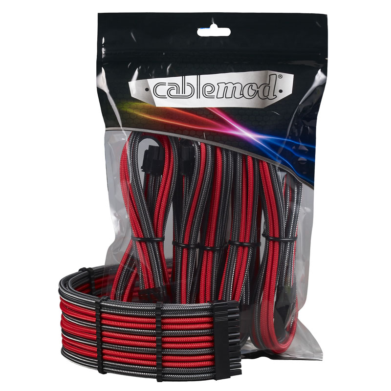 CableMod - CableMod PRO ModMesh Cable Extension Kit - Carbon/Red