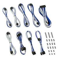 CableMod Classic ModMesh C-Series Cable Kit Corsair RMi, RMx & RM (Black Label) - White/Blue
