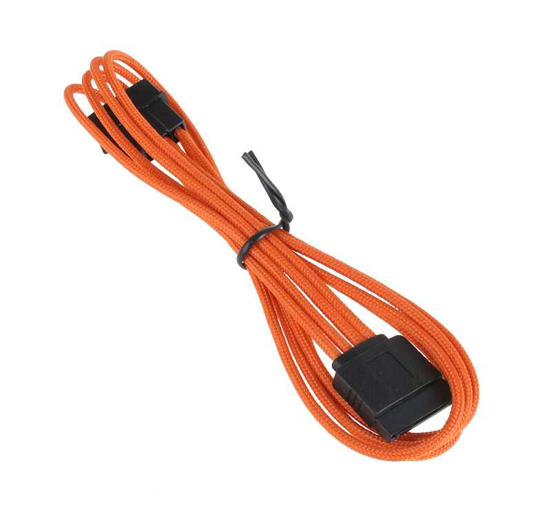 BitFenix - BitFenix Alchemy Molex to SATA Adapter 45 cm - sleeved orange/black