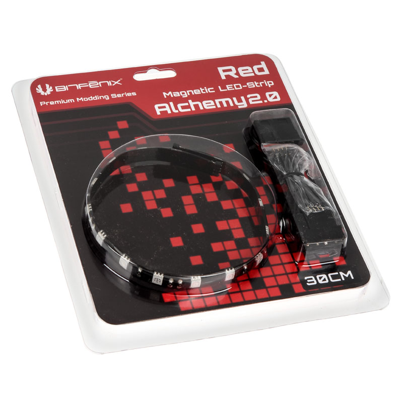 BitFenix - BitFenix Alchemy 2.0 Magnetic Connect 15 LED-Strip 30cm - Red