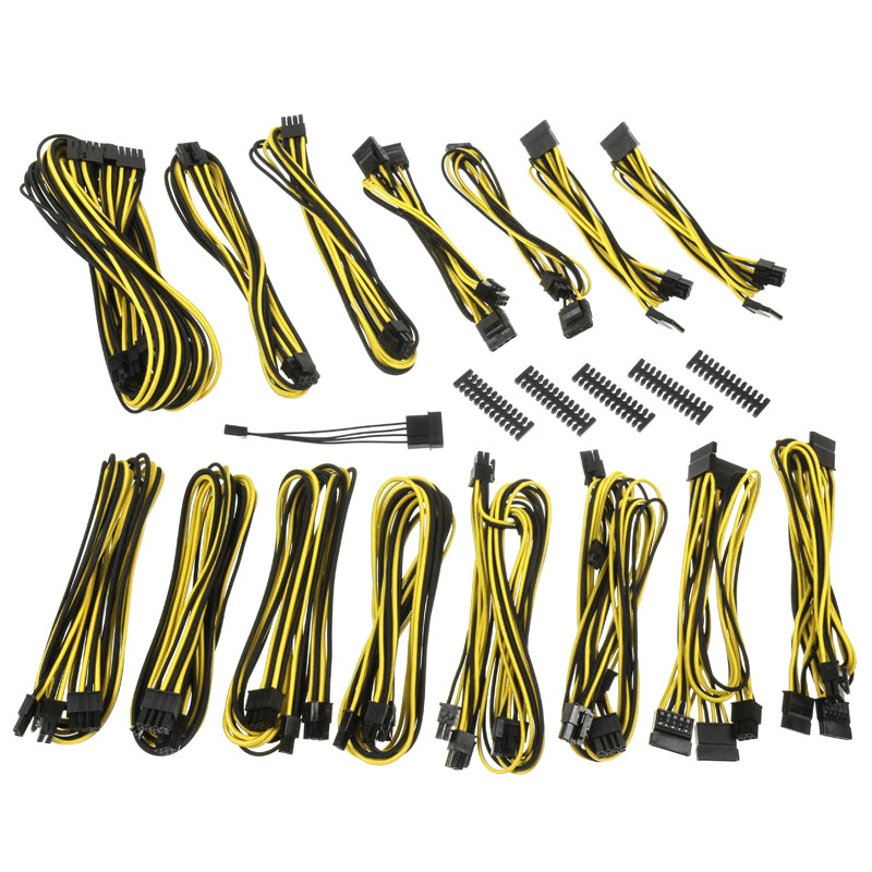 BitFenix - BitFenix Alchemy 2.0 PSU Cable Kit EVG/SF-Series - Black  Yellow