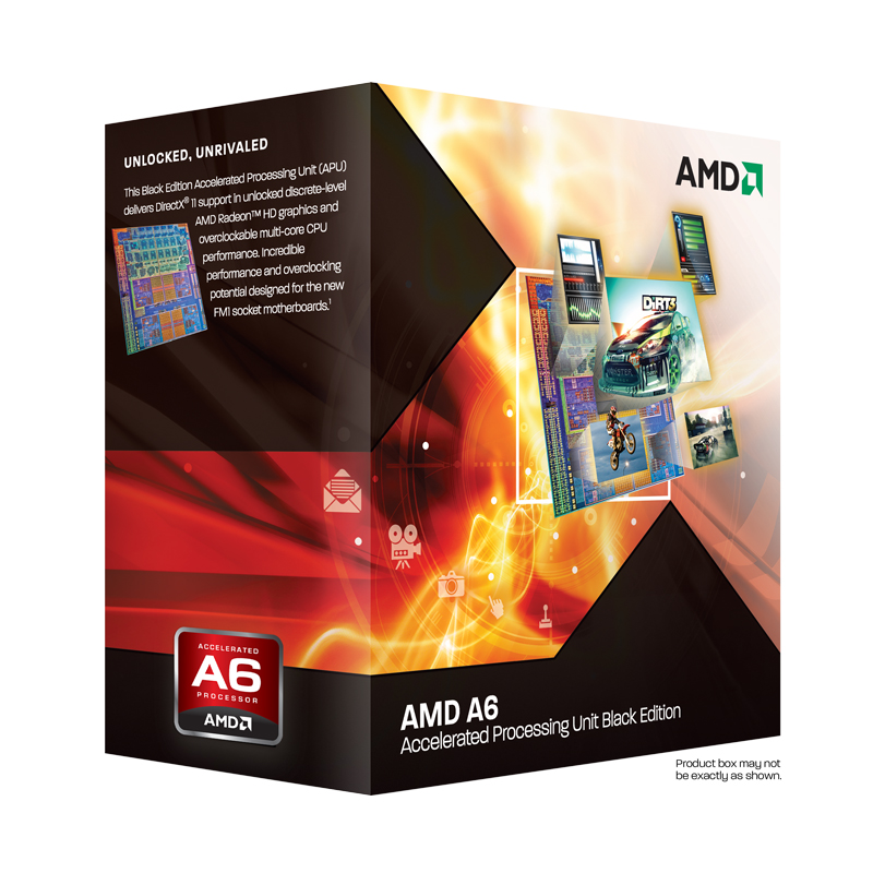AMD A6-3670K 2.70GHz (Socket FM1) APU Processor (AD3670WNGXBOX)