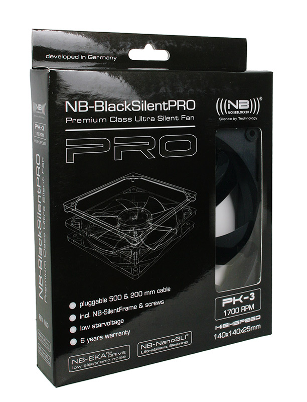 Noiseblocker - Noiseblocker BlackSilent Pro Fan PK3 - 140mm (1700rpm)
