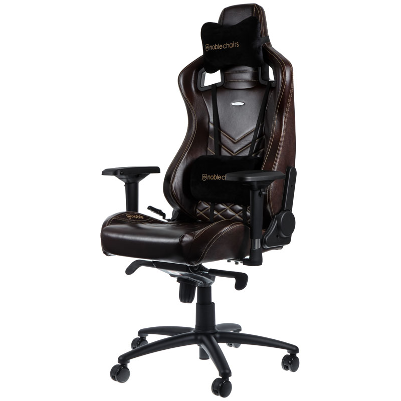 noblechairs - noblechairs EPIC Real Leather Gaming Chair - Brown/Beige