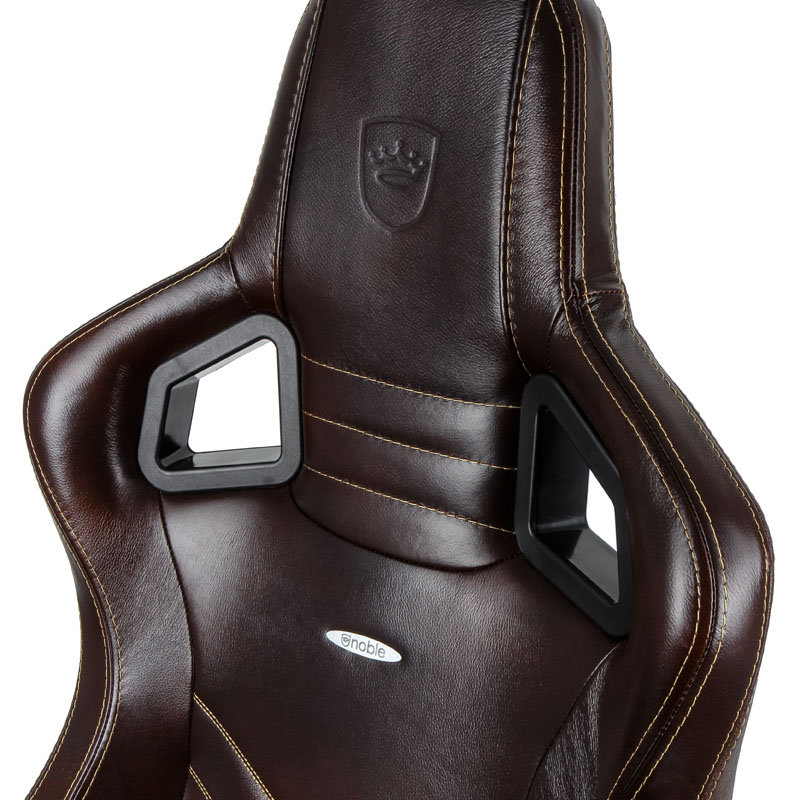 noblechairs - noblechairs EPIC Real Leather Gaming Chair - Brown/Beige